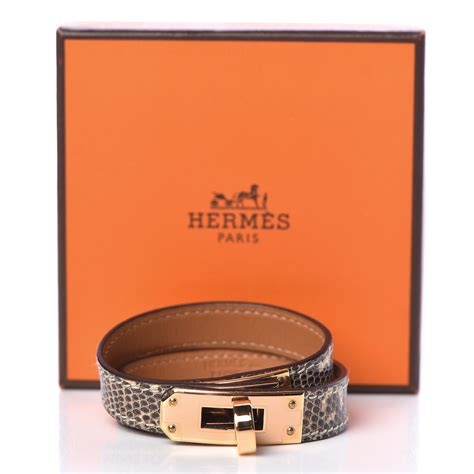 hermes kelly dog bracelet lizard|Kelly Double Tour bracelet .